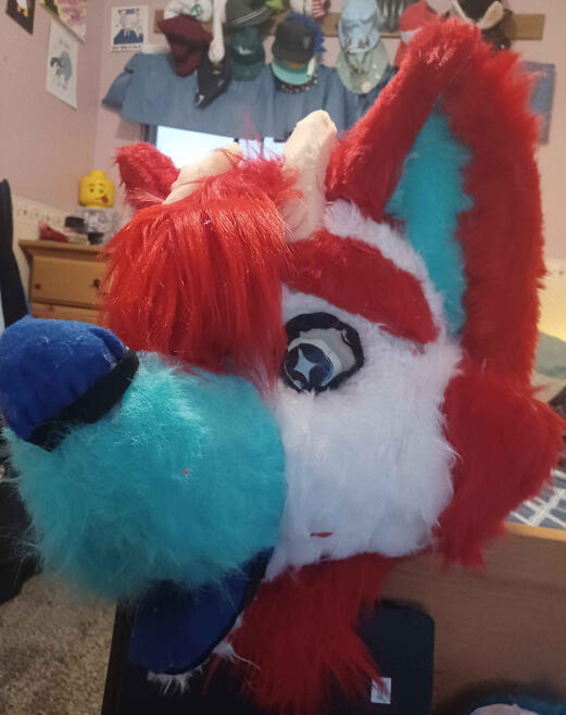 Detailed fursuit craft close-up